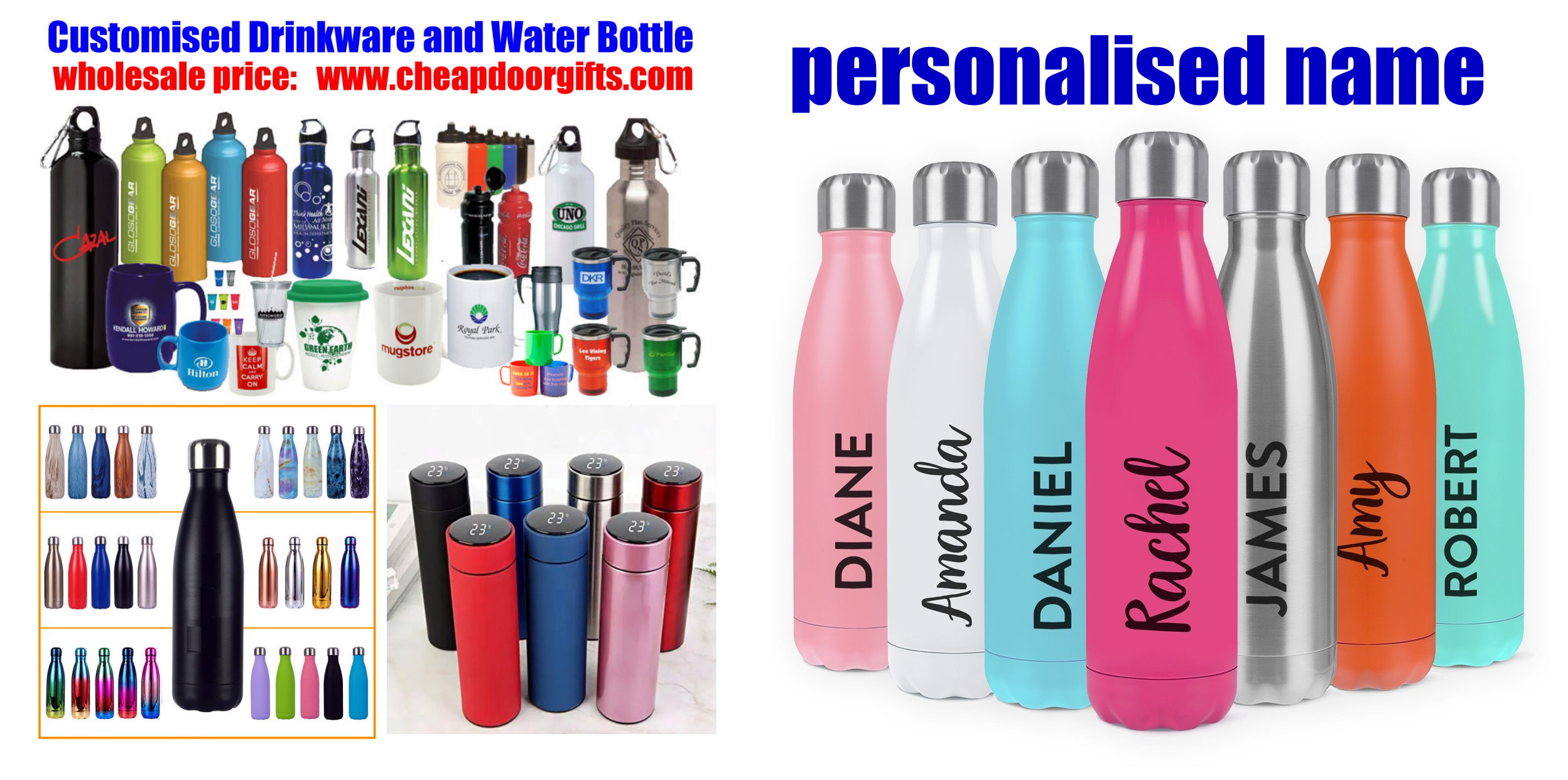 water bottle with name